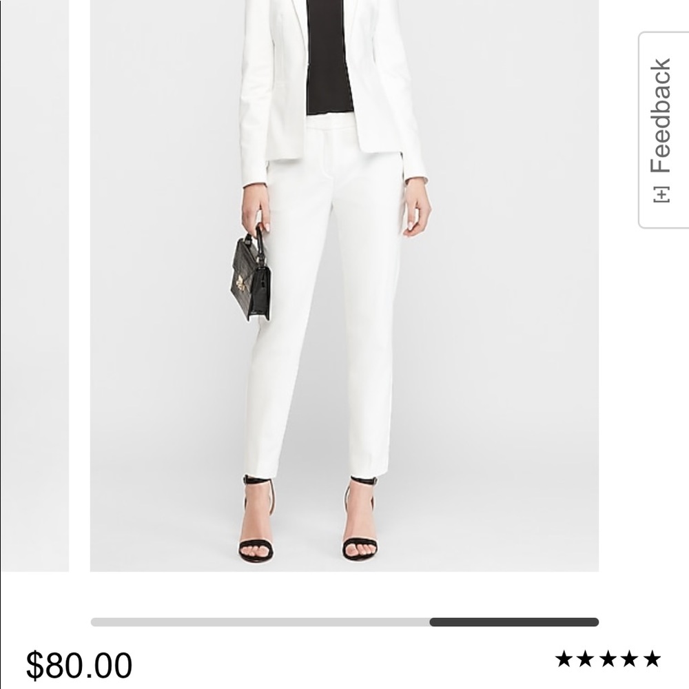 Express Women’s 12R White Columnist Dress Pants